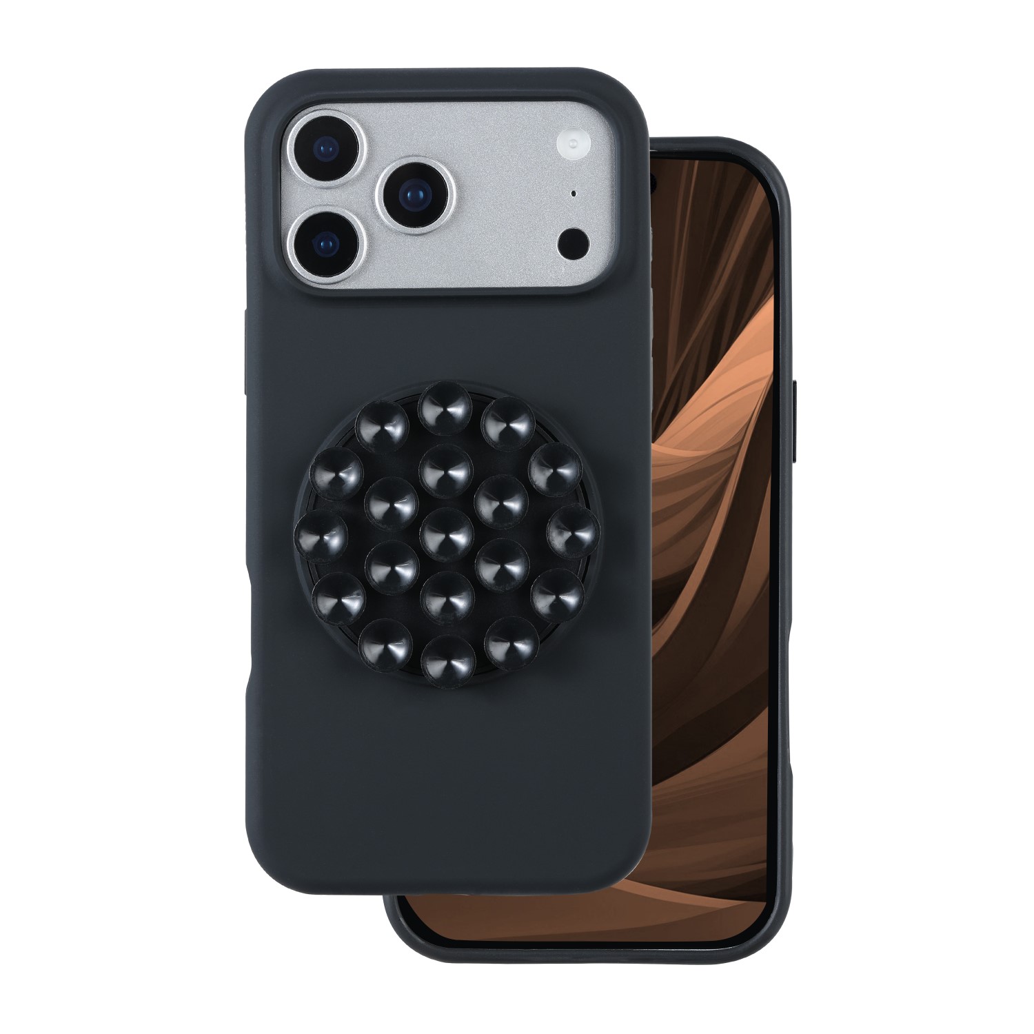 Silikoninen Stick suojakuori iPhone 17 Pro 6,3 musta
