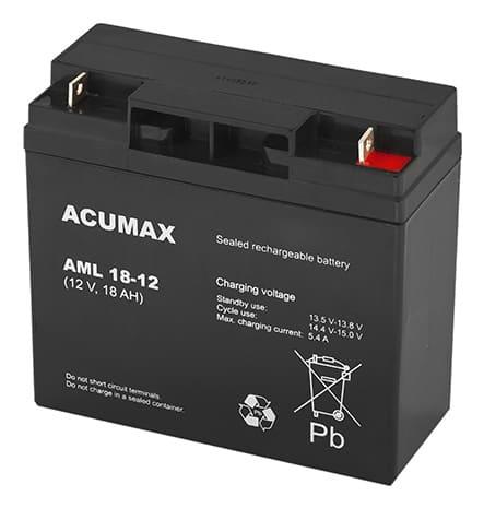 Akku 12V 18Ah VRLA / AM18-12 Acumax EMU