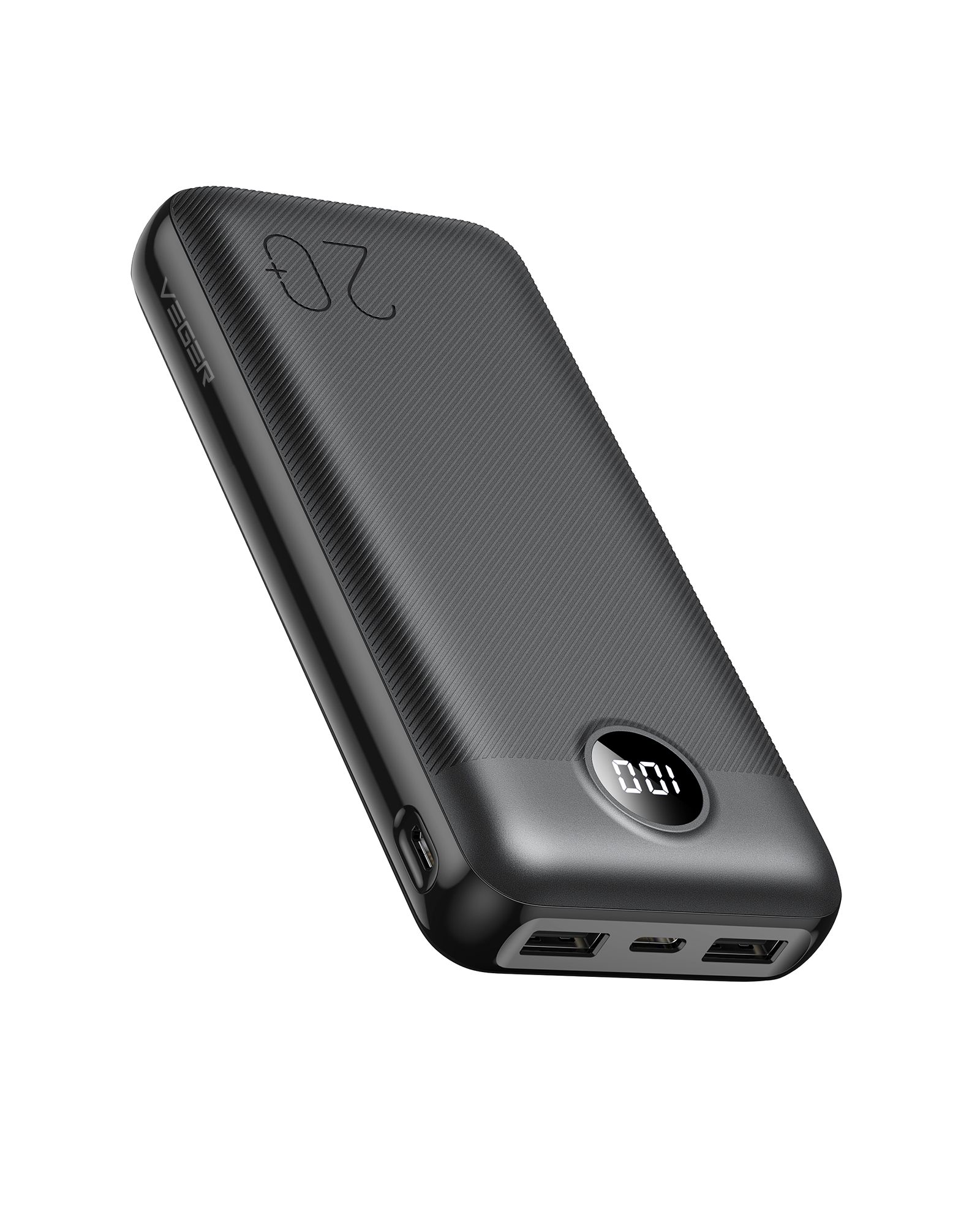 Ulkoinen akku Veger L20S (VP2039PD / W2039PD) PD QC3.0 2A 20000 mAh musta