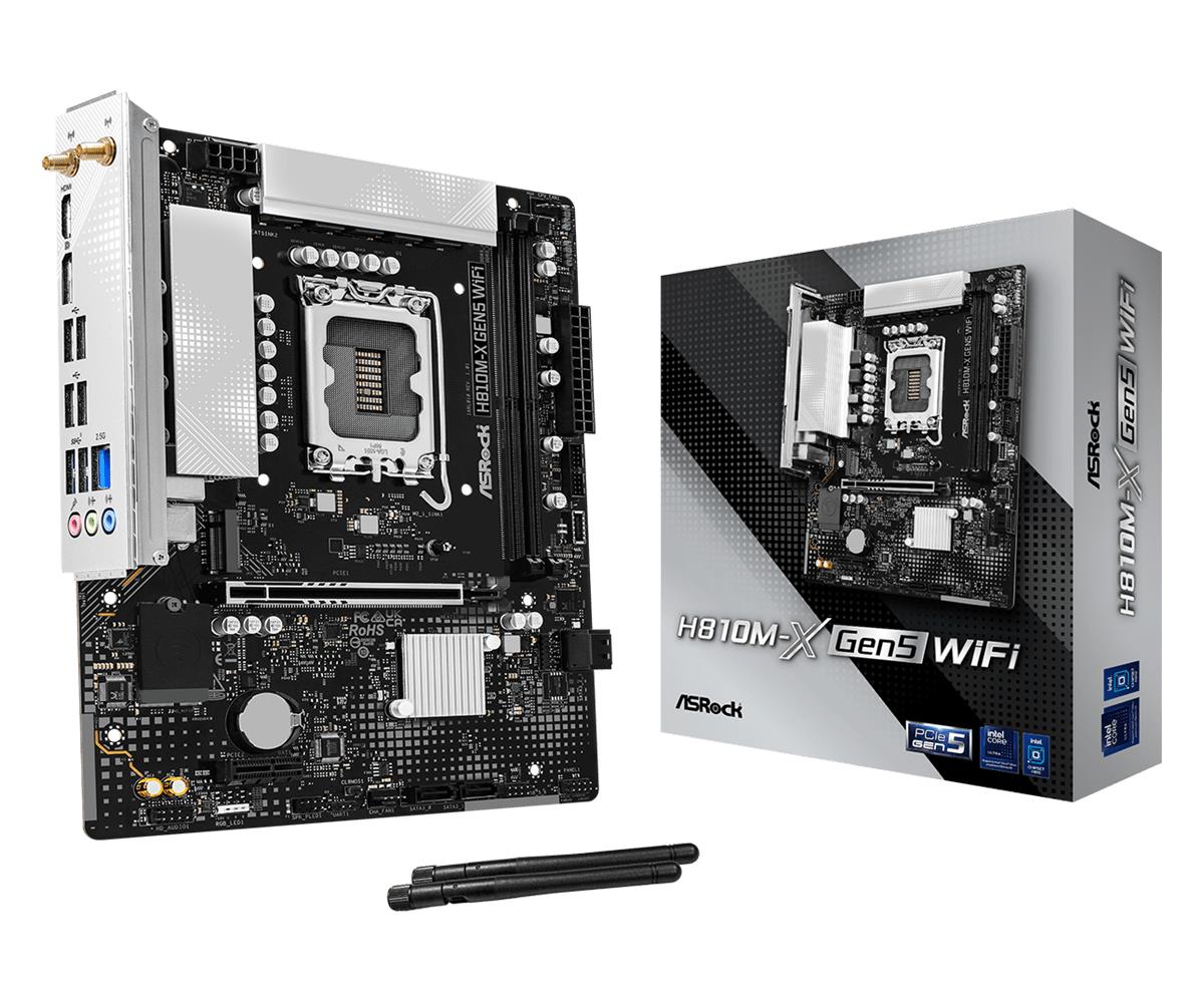 ASRock H810M-XGEN5 WiFi emolevy LGA1851 DDR5