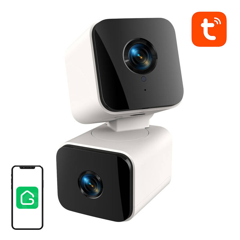 Gosund PC12 älykäs kaksoisobjektiivi WiFi-kamera (4MP 1920x2160, Tuya)