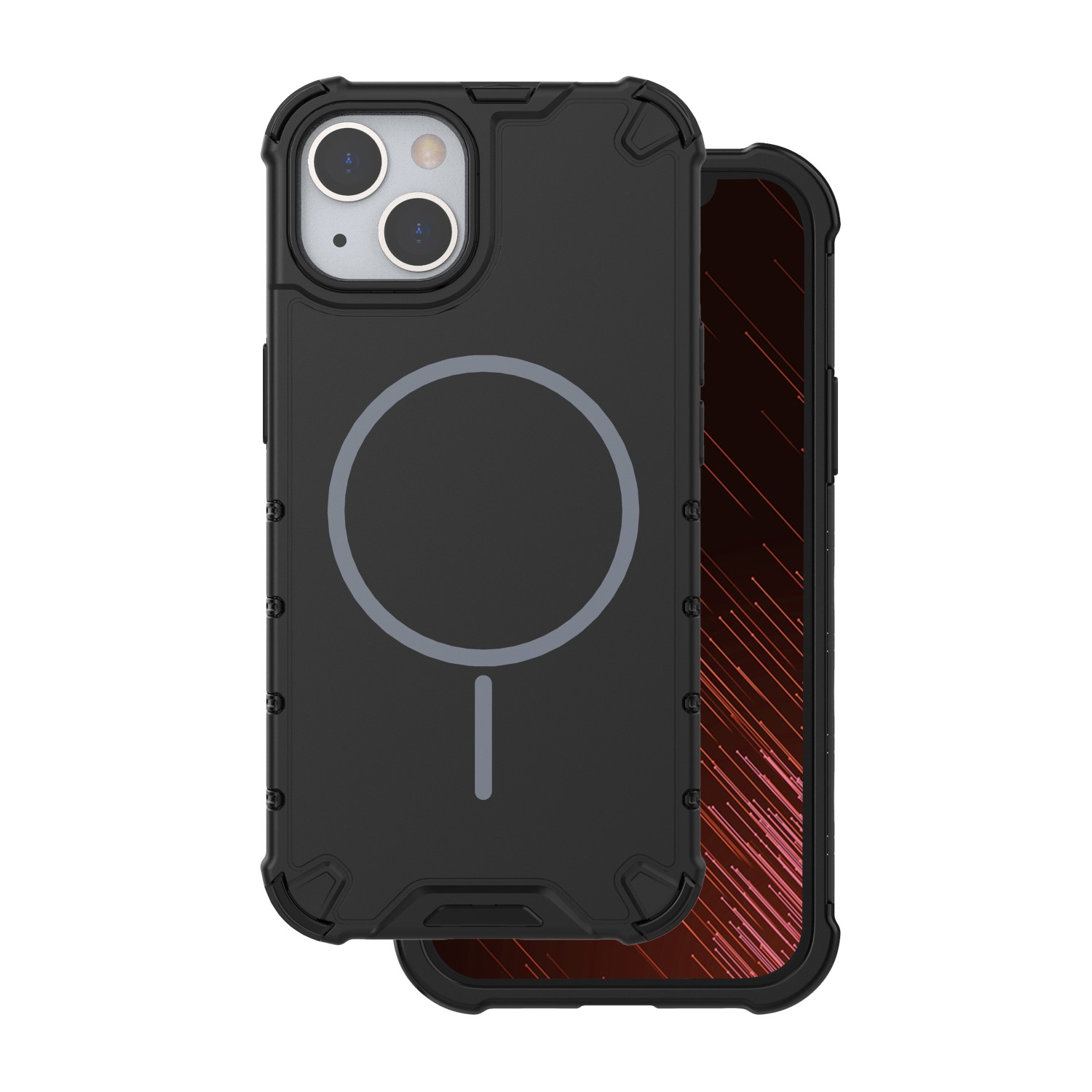 Defender 2in1 Mag case for iPhone 15 6,1" black