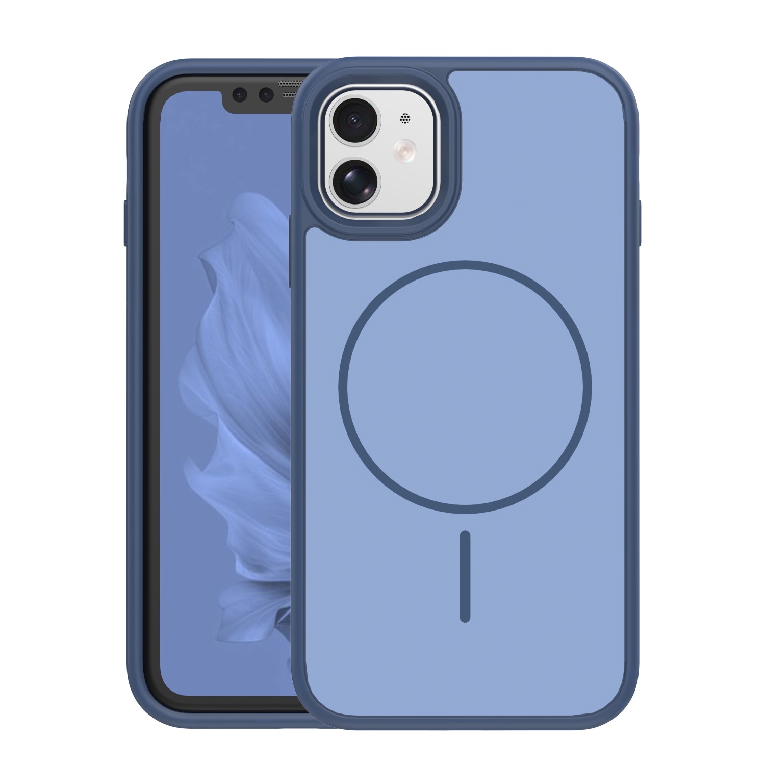 Frame Thin Mag Suojakuori iPhone 11:lle tummansininen