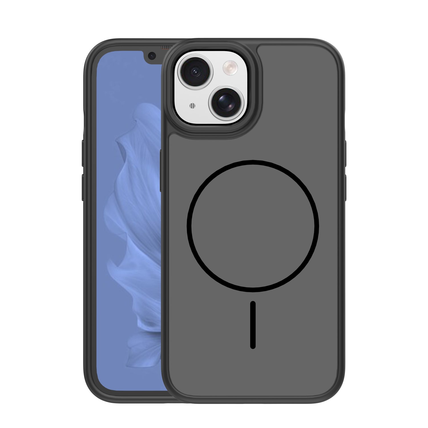 Frame Thin Mag case for iPhone 13 6,1" black