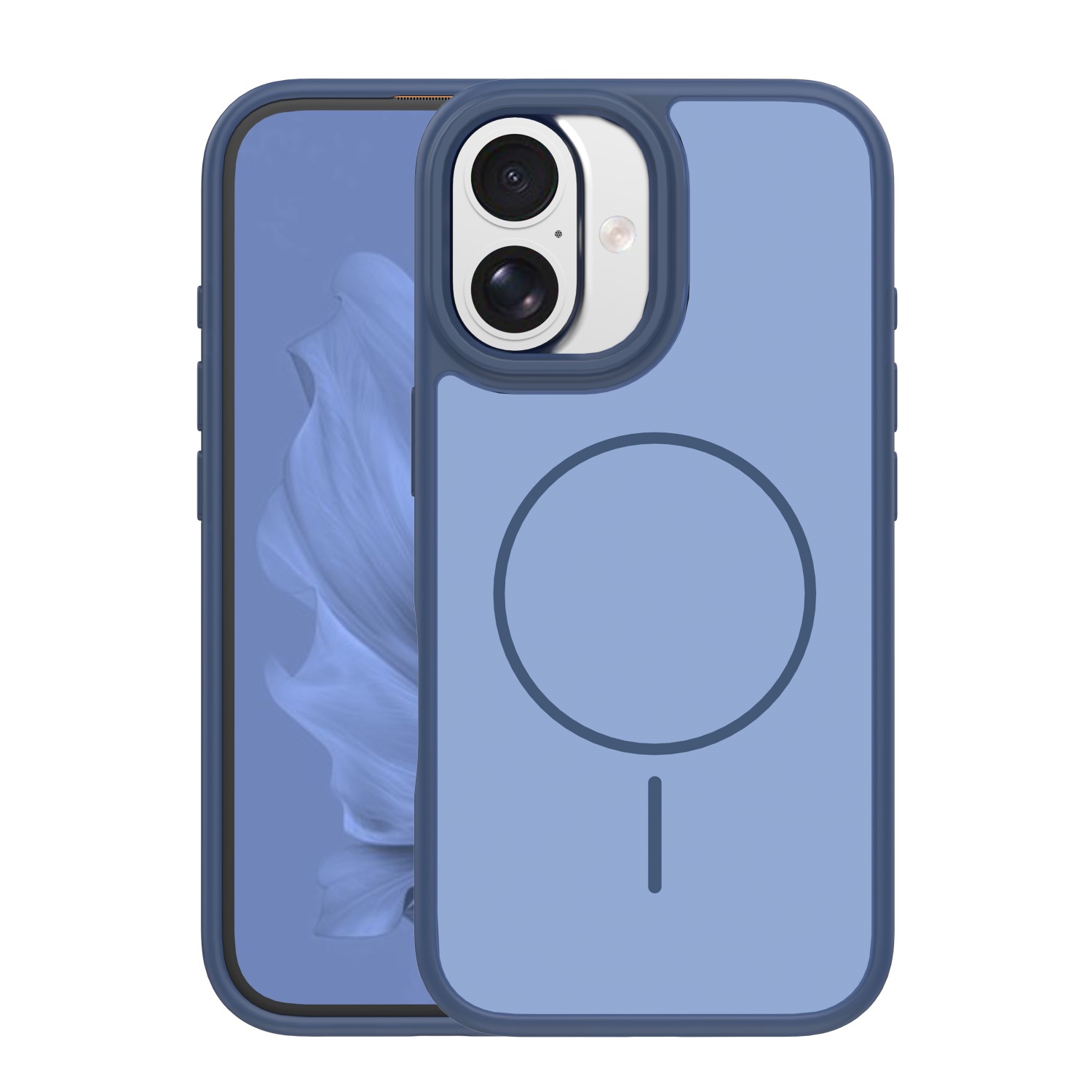 Frame Thin Mag case for iPhone 16 6,1" dark blue