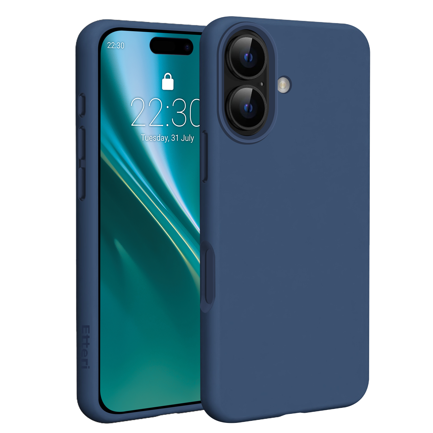 Etteri Silikoninen Mag Suojakuori iPhone 17:lle tummansininen