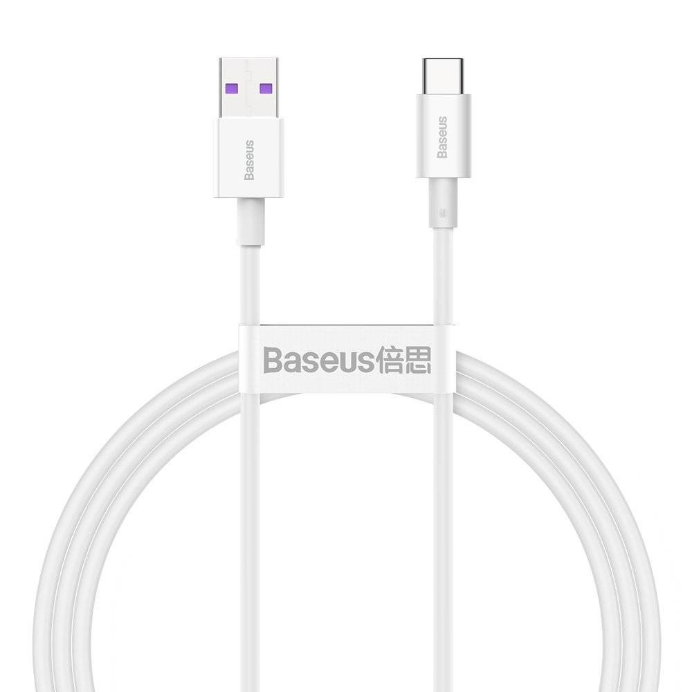 USB-kaapeli Baseus Superior USB - Type-C 66W 1,0m valkoinen CATYS-02