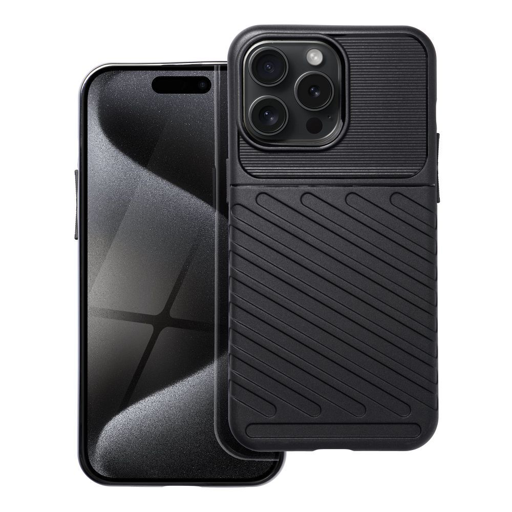 Thunder Suojakuori iPhone 15 PRO MAX:lle musta