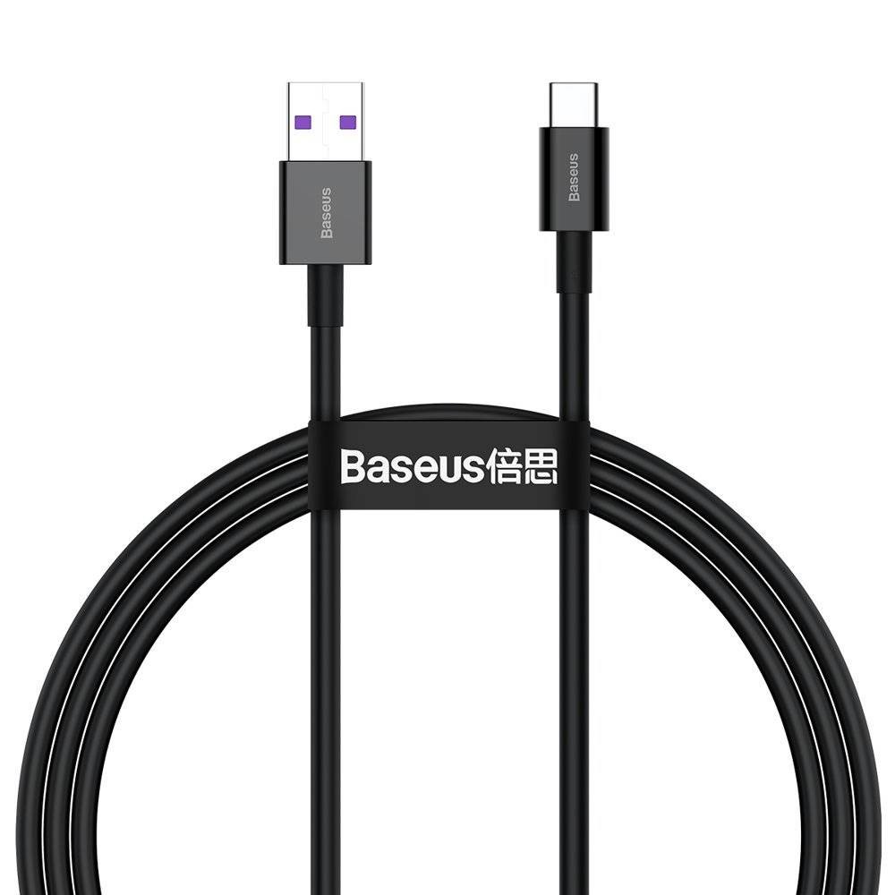 USB-kaapeli Baseus Superior USB - Type-C 66W 2,0m musta CATYS-A01