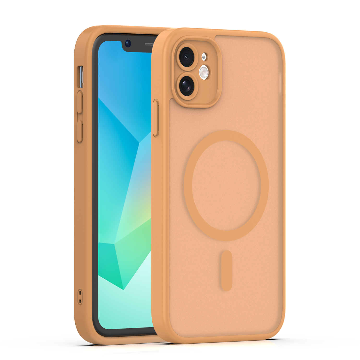 Mag Matt Suojakuori iPhone 11:lle ruskea kameransuoja