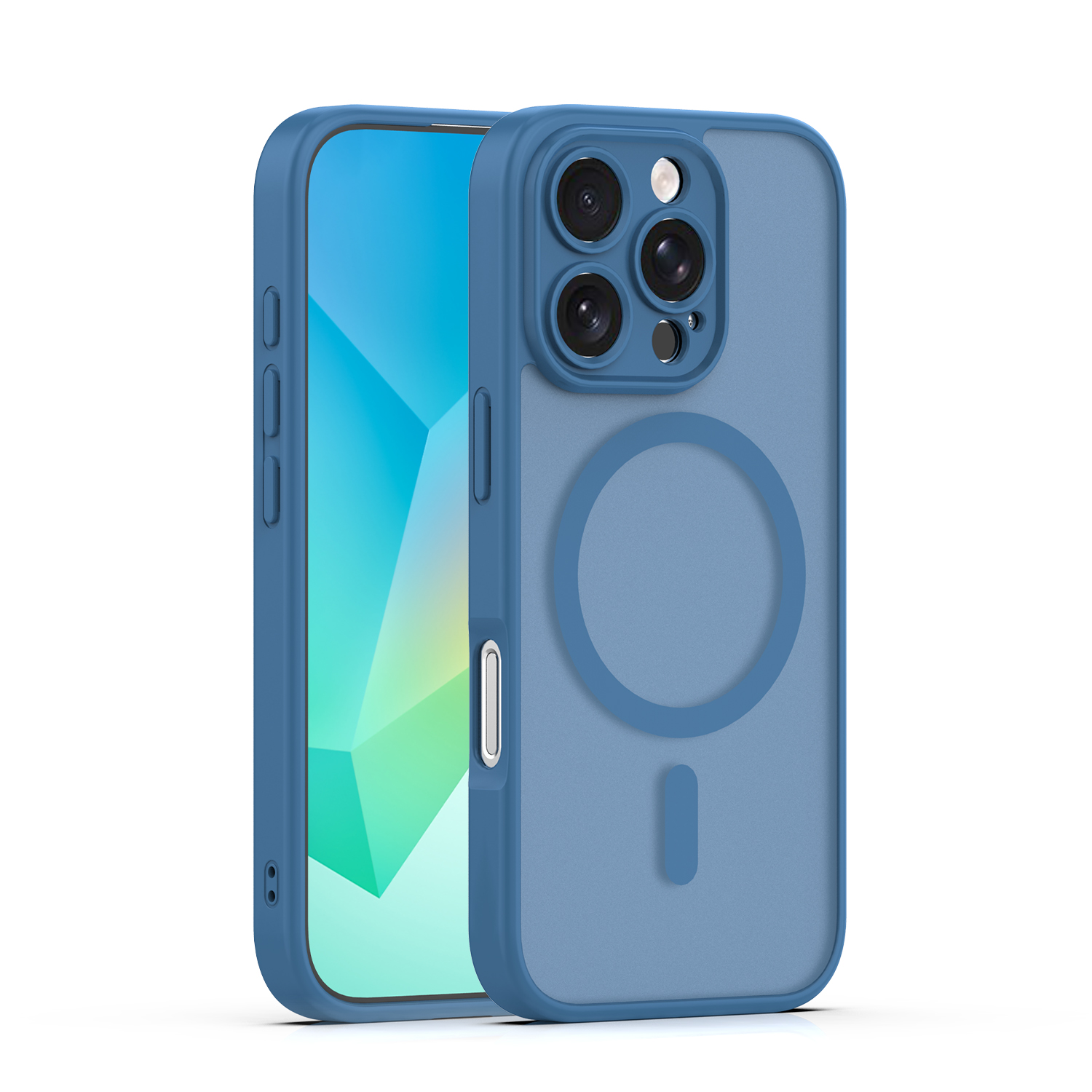 Mag Matt Suojakuori iPhone 16 Pro Max 6,9" tummansininen kameransuoja