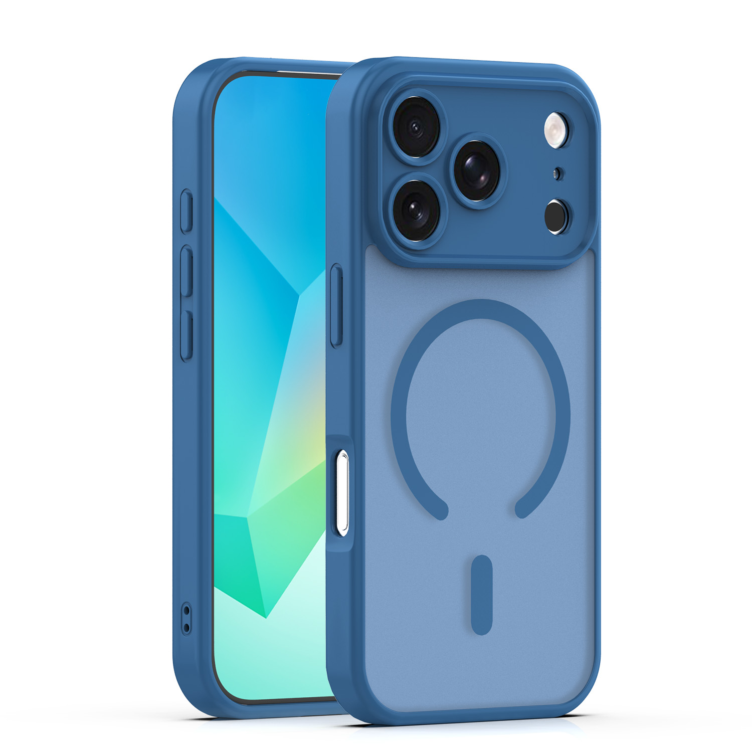 Mag Matt Suojakuori iPhone 17 Pro 6,3" tummansininen kamerasuoja