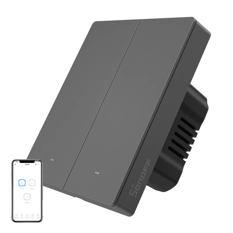SONOFF M5 Älykäs seinäkytkin M5-2C-80, Wi-Fi