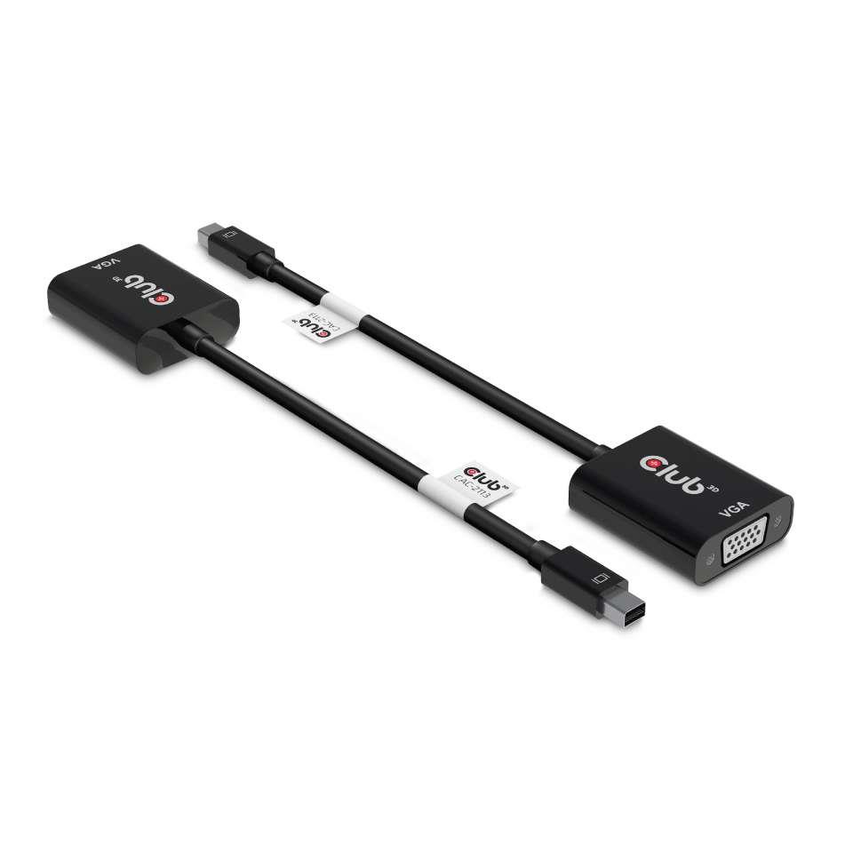 I/O-adapteri Mini DP - VGA, U/N, CAC-2113 CLUB3D