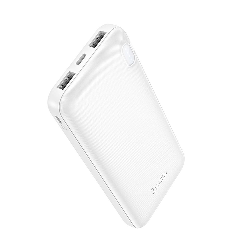 HOCO J128 -varavirtalähde 10000 mAh 2A, valkoinen
