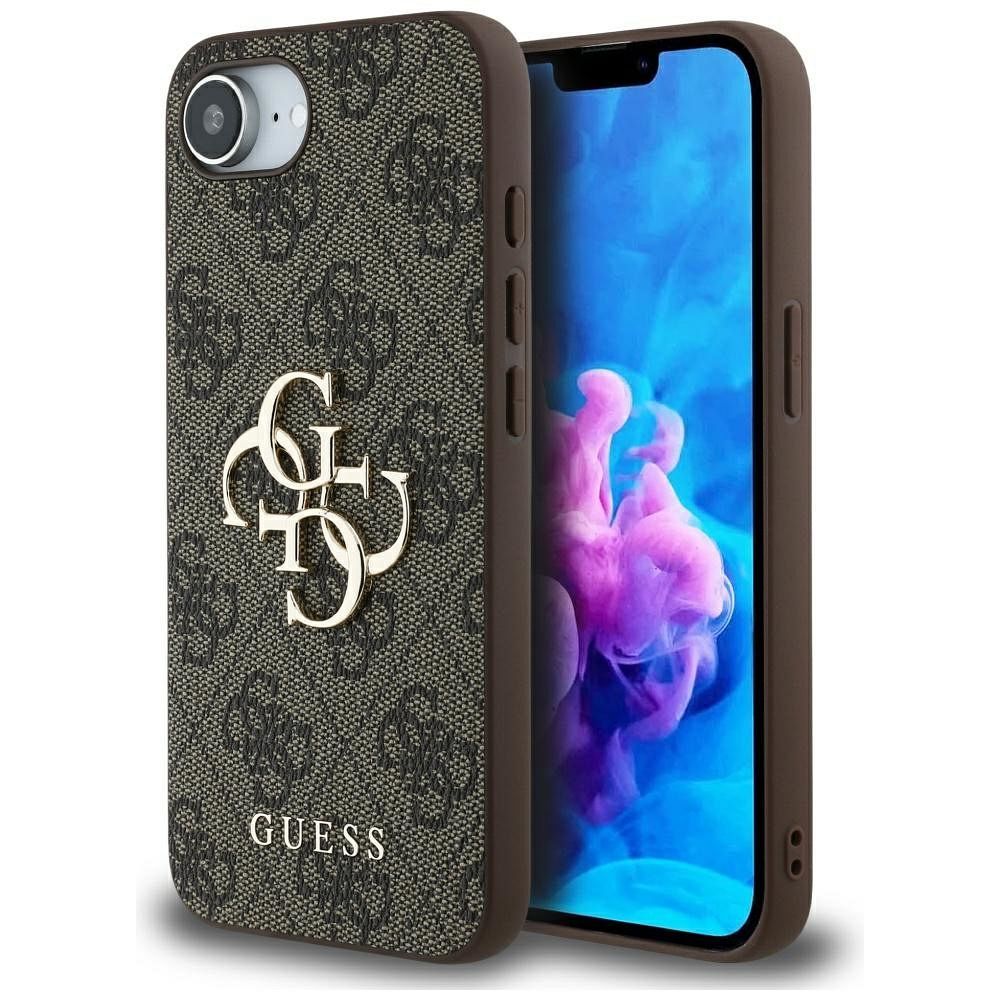 Guess Suojakuori iPhone 16e:lle (SE 4 2025) GUHCPSE44GMGBR (4G PU Big Logo) - Ruskea