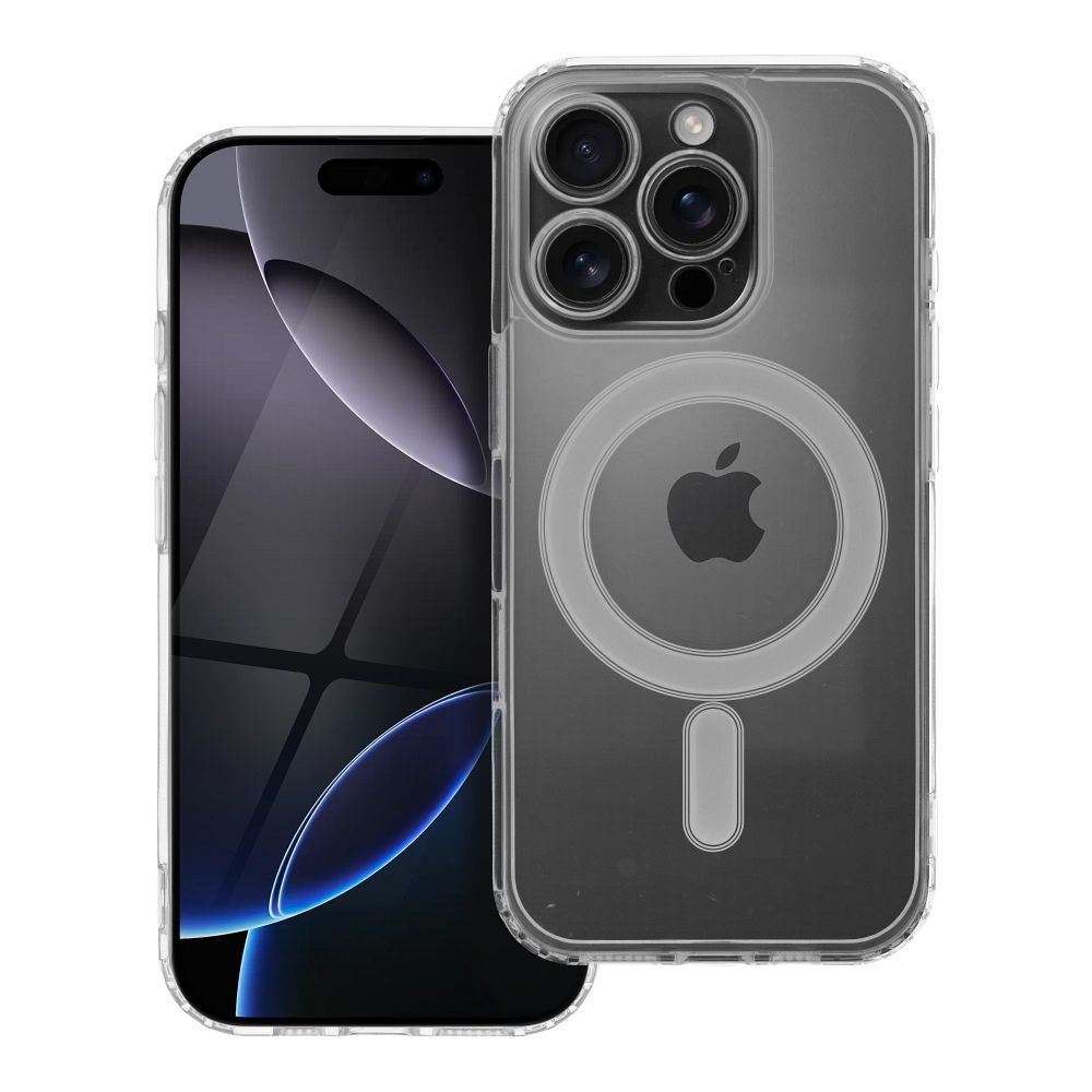 Suojakuori iPhone 16 PRO:lle Clear Mag Cover (STR / CAMERA PROTECTION) yhteensopiva MagSafen kanssa läpinäkyvä