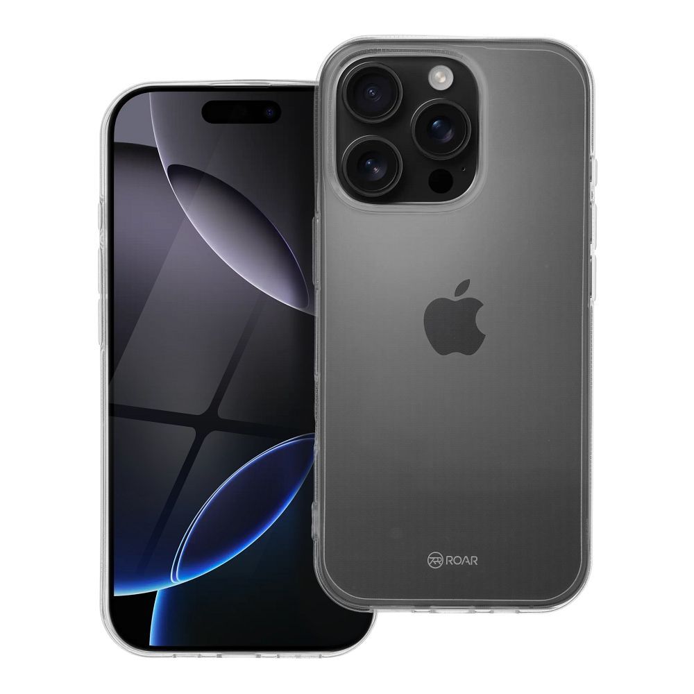 Roar JELLY suojakuori iPhone 16 Pro - läpinäkyvä