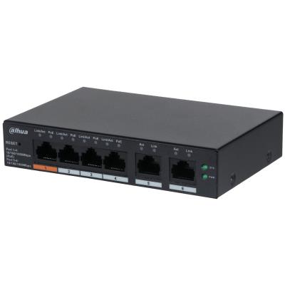 Dahua CS4006-4GT-60 L2-kytkin, pöytämalli, 4 PoE-porttia, 60 W, DH-CS4006-4GT-60