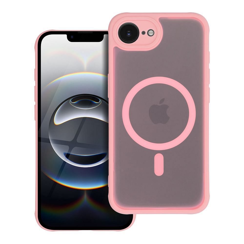 Suojakuori iPhone 12 PRO MAX:lle Full Matte Mag Cover yhteensopiva MagSafe vaaleanpunainen