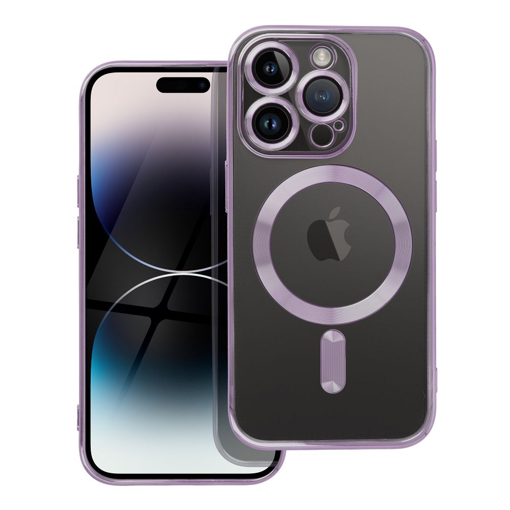Suojakuori iPhone 14 PRO:lle Electro Mag Cover yhteensopiva MagSafe-version kanssa violetti