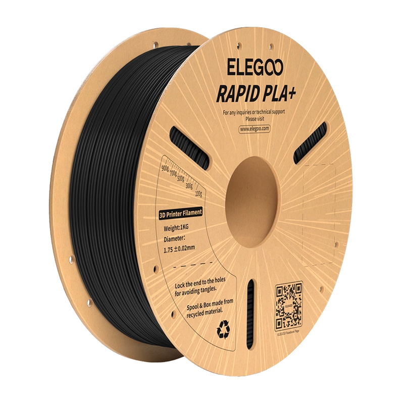 ELEGOO Rapid PLA+ filamentti (musta)