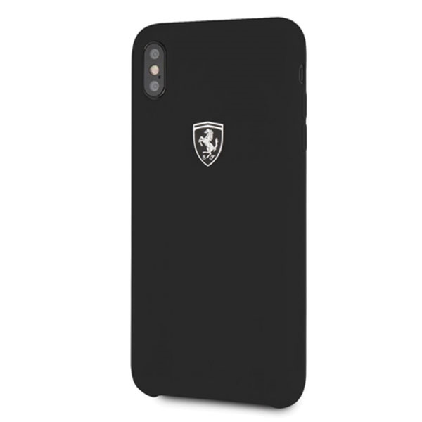 Ferrari Hardcase FEOSIHCI65BK iPhone Xs Max musta/musta Silikoni Off track