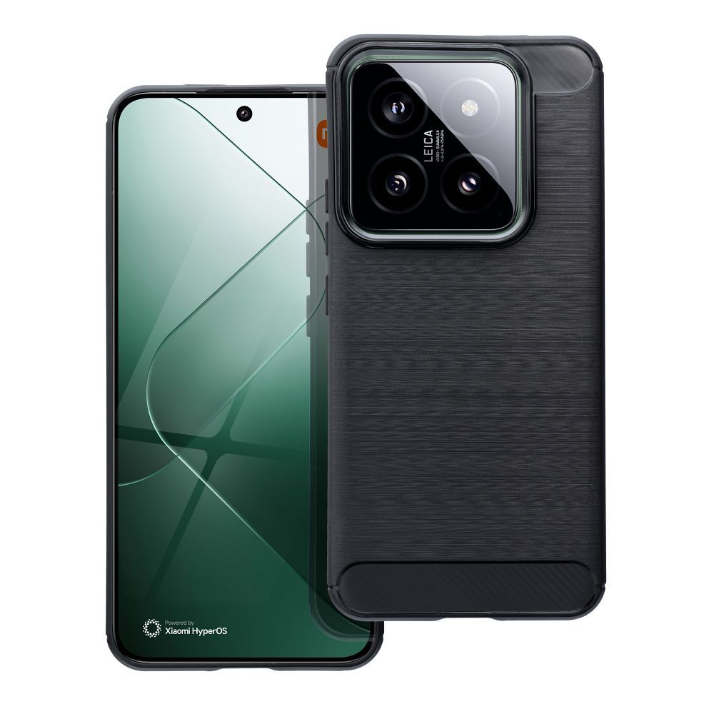 Hiilikuitukuori puhelimelle XIAOMI 14 Pro - musta