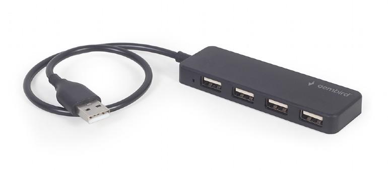 GEMBIRD 4-port USB HUB black