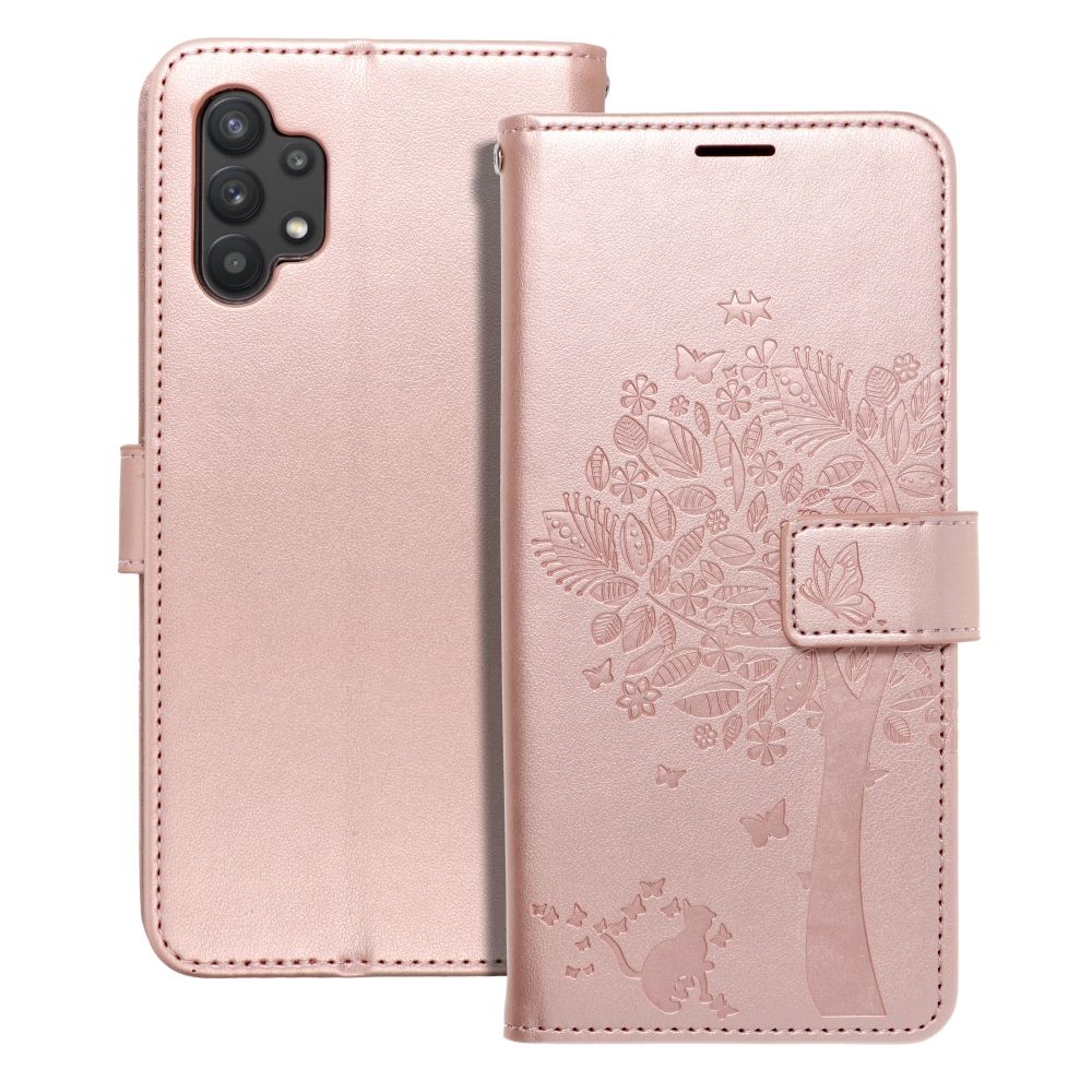 MEZZO Kirjasuojakuori Samsung A32 5G:lle tree ruusukulta