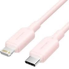 Kaapeli USB-C–Lightning 2m vaaleanpunainen LAKPH VENTION