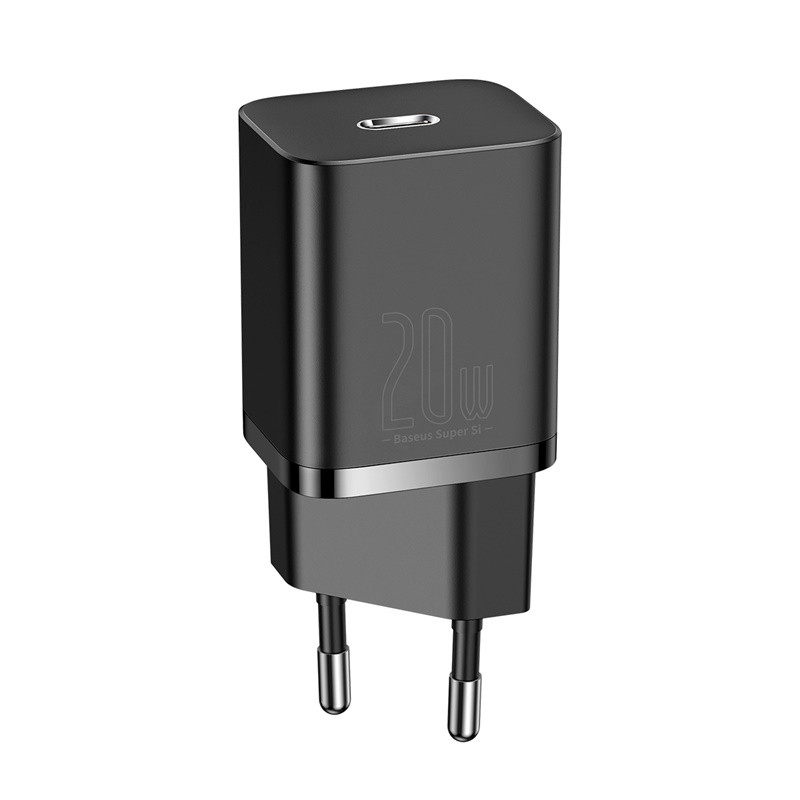 Baseus Super Si CCSUP-B01 20W USB-C -laturi, musta