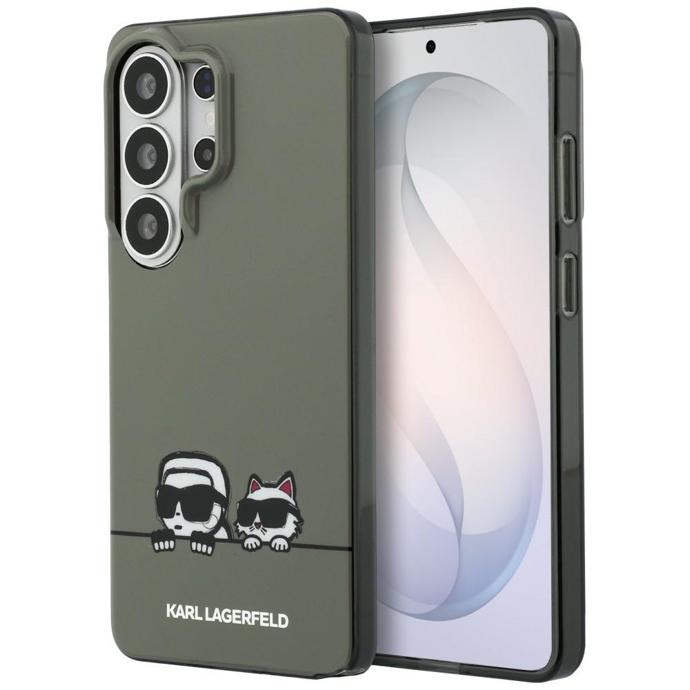 Karl Lagerfeld suojakuori IML Peekaboo Karl ja Choupette MagSafe Samsung Galaxy S26 Ultra:lle musta