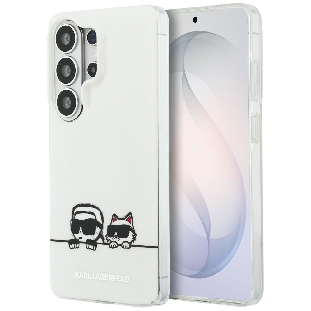 Karl Lagerfeld suojakuori IML Peekaboo Karl ja Choupette MagSafe Samsung Galaxy S26 Ultra:lle läpinäkyvä