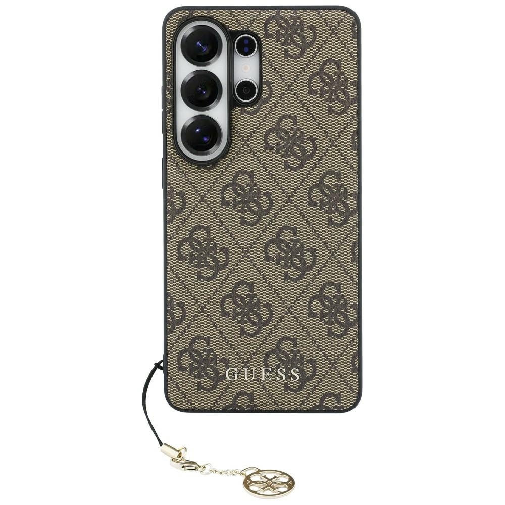 Guess 4G Classic Logo Charm MagSafe Suojakuori Samsung Galaxy S26 Ultra ruskea