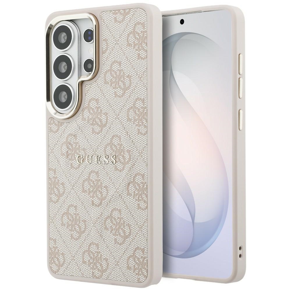 Guess suojakuori 4G Embossed Ring MagSafe Samsung Galaxy S26 Ultra:lle pinkki