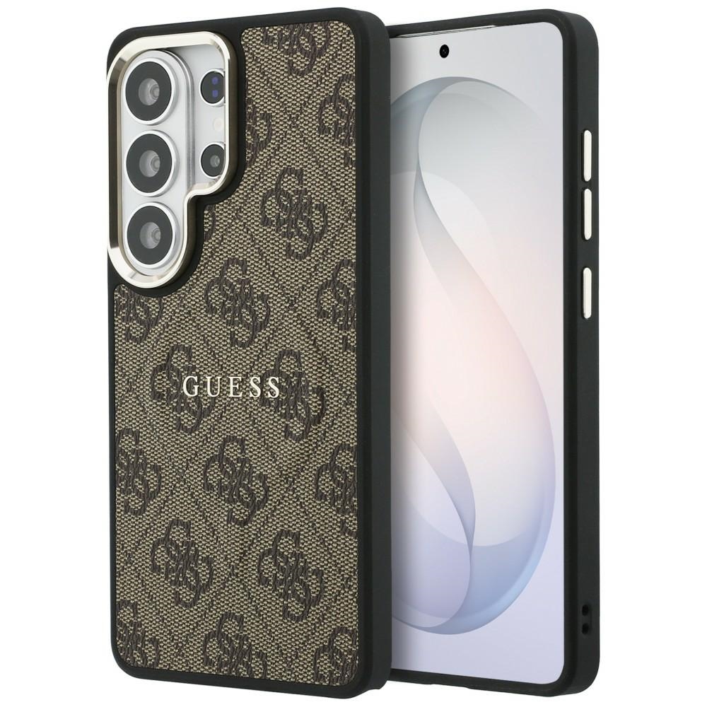 Guess suojakuori 4G Embossed Ring MagSafe Samsung Galaxy S26 Ultra:lle ruskea