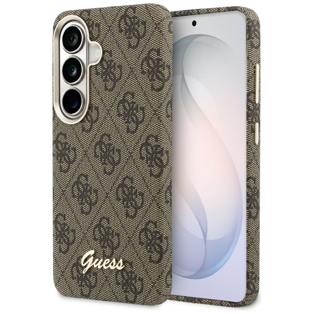 Guess suojakuori 4G Script MagSafe Samsung Galaxy S26:lle ruskea