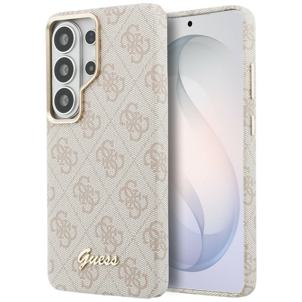 Guess suojakuori 4G Script MagSafe Samsung Galaxy S26 Ultra:lle pinkki