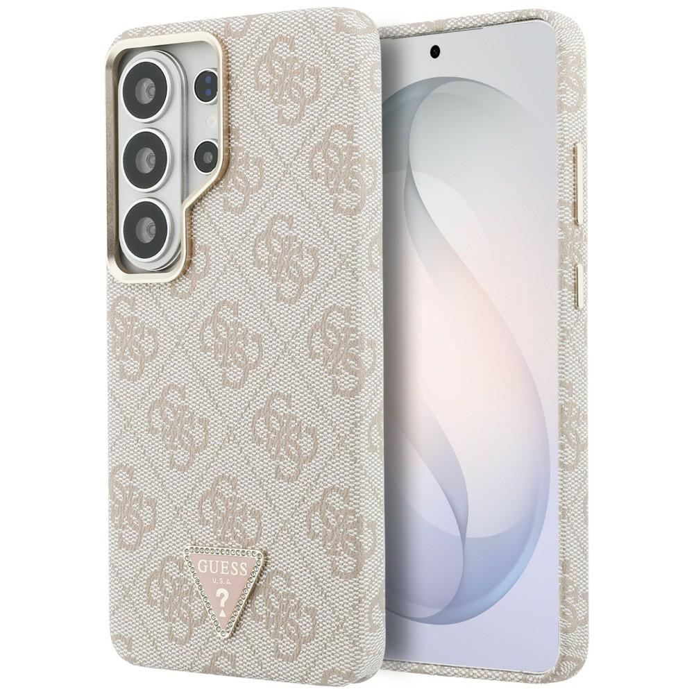 Guess suojakuori 4G Triangle Logo MagSafe Samsung Galaxy S26 Ultra:lle pinkki