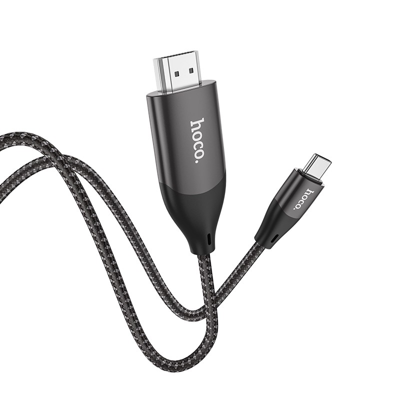 Hoco UA16 USB-C–HDMI -kaapeli 2,0 m harmaa