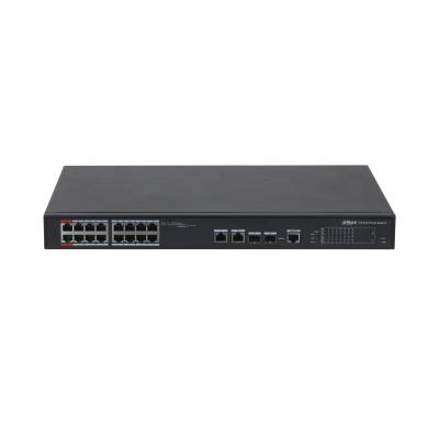 Kytkin Dahua L2 Pöytä 16-portti PoE 90W