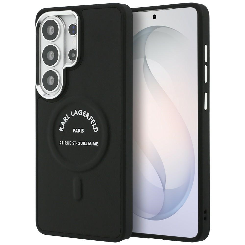 Karl Lagerfeld Suojakuori Embossed Ring RSG Logo MagSafe Samsung Galaxy S26 Ultra:lle musta