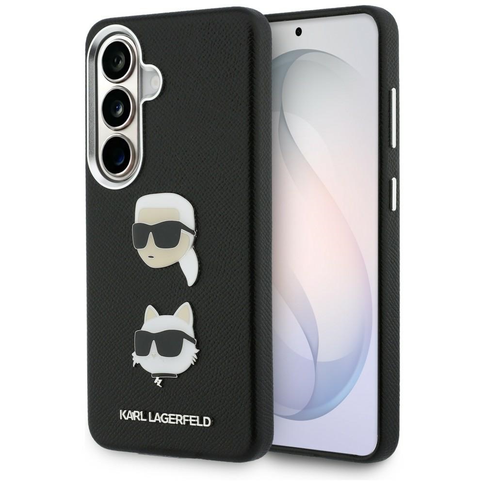 Karl Lagerfeld Suojakuori Saffiano Double Heads Metal Samsung Galaxy S26:lle musta