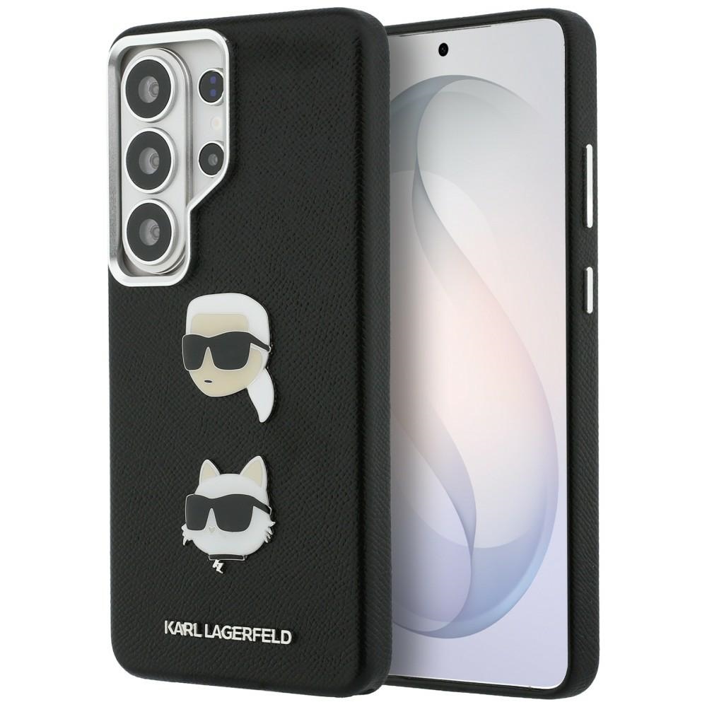 Karl Lagerfeld Suojakuori Saffiano Double Heads Metal Samsung Galaxy S26 Ultra:lle musta