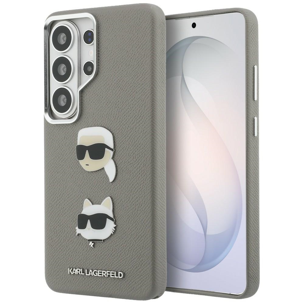 Karl Lagerfeld Suojakuori Saffiano Double Heads Metal Samsung Galaxy S26 Ultra:lle hopeinen