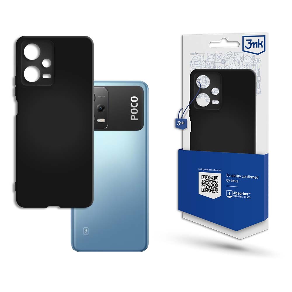 3mk Matt Case Suojakuori Xiaomi Poco X5 5G - musta