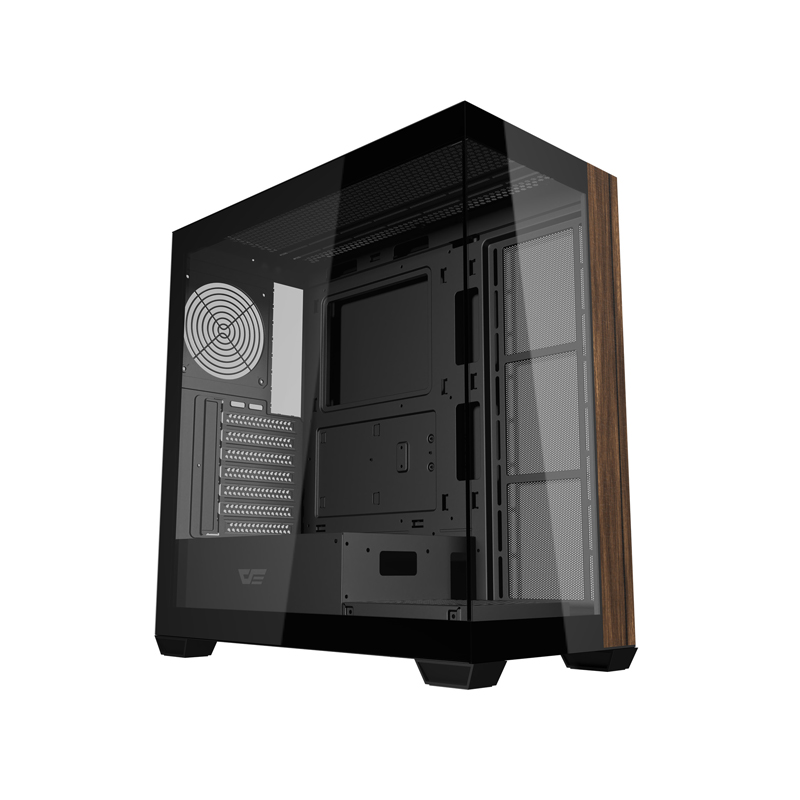 Darkflash DS900W tietokoneen kotelo ilman tuulettimia (musta)