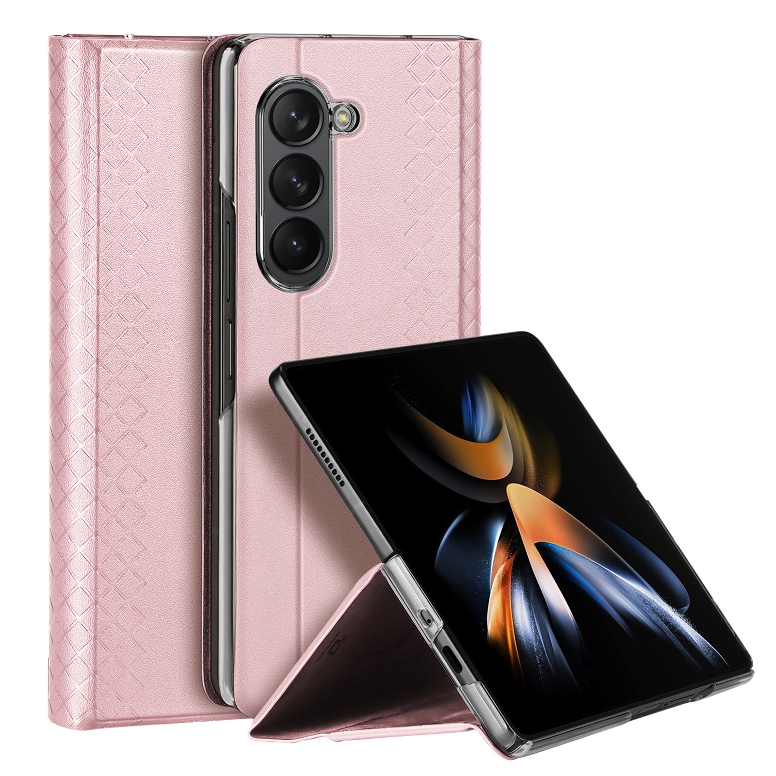 Dux Ducis Bril Suojakuori Samsung F946 Z Fold5 5G vaaleanpunainen