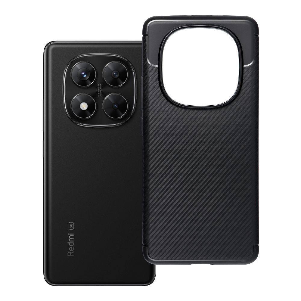 Suojakuori Xiaomi Redmi Note 14 PRO PLUS 5G:lle Carbon Premium musta